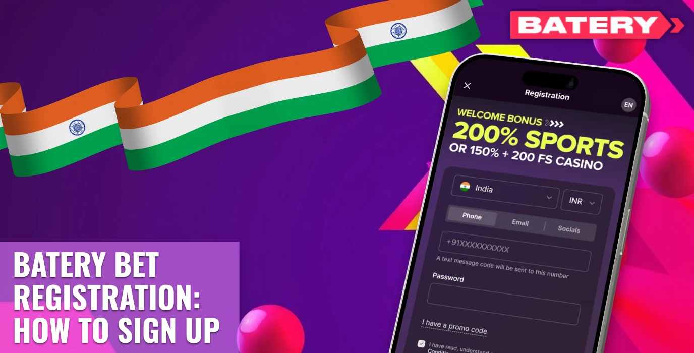 Batery Bet Registration in India: How to Create an Account Step by Step